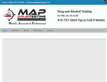 Tablet Screenshot of mapdrugtest.com